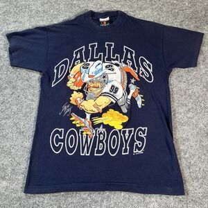 Vintage 1988 Dallas Cowboys Jack Davis Single Stitch Shirt Medium Fits Small 80s